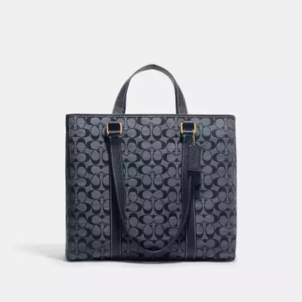 Coach Hudson Double Handle Tote In Signature Chambray